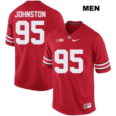 Men's NCAA Ohio State Buckeyes Cameron Johnston #95 College Stitched Authentic Nike Red Football Jersey BP20L06OC